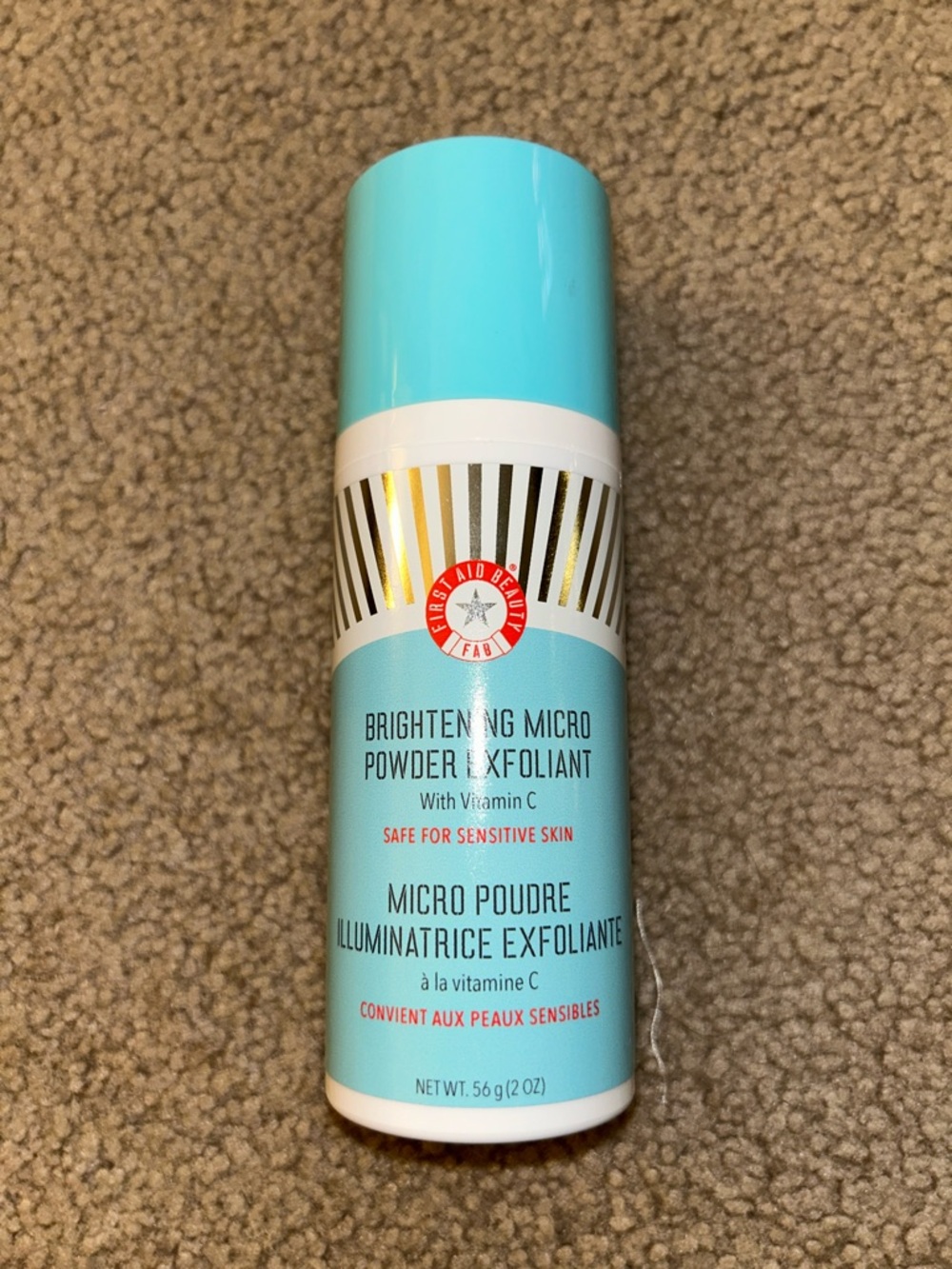 First Aid Beauty Brightening Micro Powder Exfoliant - Turquoise
